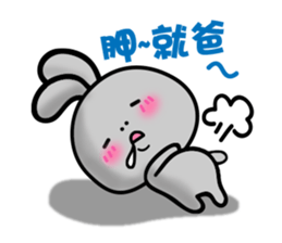 HAPPY # gray than the rabbit sticker #6660955