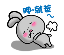 HAPPY # gray than the rabbit sticker #6660955