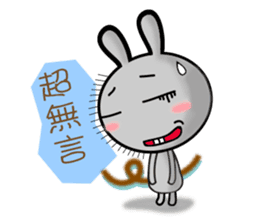 HAPPY # gray than the rabbit sticker #6660960