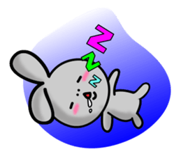 HAPPY # gray than the rabbit sticker #6660967