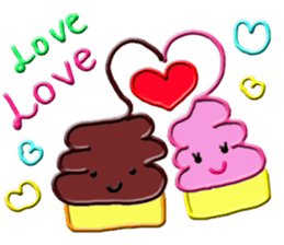 Various changes of Chocolate Soft Cream. sticker #6661649