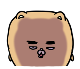 A dog with thick eyebrows(English) sticker #6662019