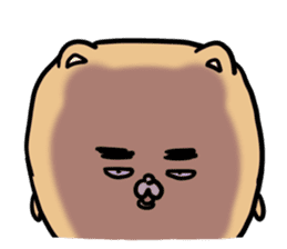 A dog with thick eyebrows(English) sticker #6662019