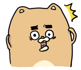 A dog with thick eyebrows(English) sticker #6662020