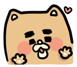 A dog with thick eyebrows(English) sticker #6662024