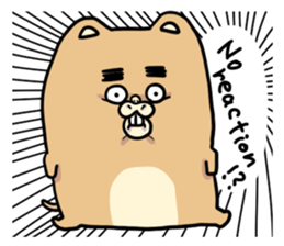 A dog with thick eyebrows(English) sticker #6662036