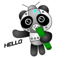 Mechanic Panda Robot (Digging) sticker #6662489