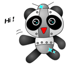 Mechanic Panda Robot (Digging) sticker #6662490