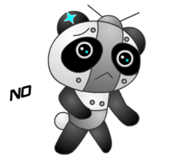 Mechanic Panda Robot (Digging) sticker #6662492