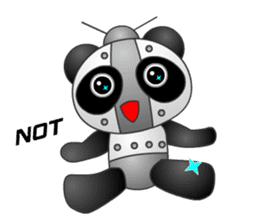 Mechanic Panda Robot (Digging) sticker #6662495