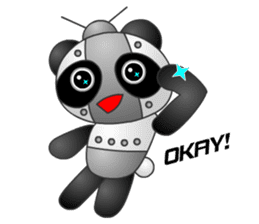 Mechanic Panda Robot (Digging) sticker #6662498