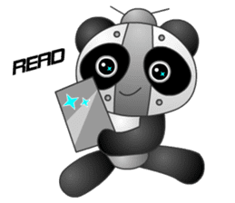 Mechanic Panda Robot (Digging) sticker #6662501
