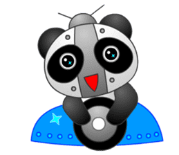 Mechanic Panda Robot (Digging) sticker #6662502