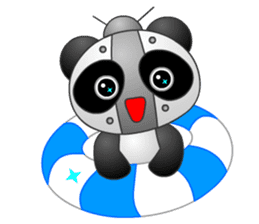 Mechanic Panda Robot (Digging) sticker #6662503