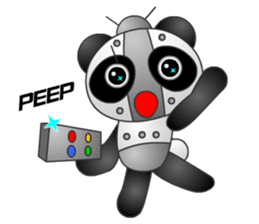Mechanic Panda Robot (Digging) sticker #6662505