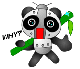 Mechanic Panda Robot (Digging) sticker #6662506