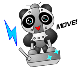 Mechanic Panda Robot (Digging) sticker #6662508
