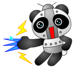 Mechanic Panda Robot (Digging) sticker #6662509