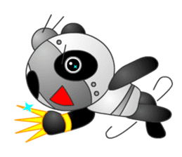 Mechanic Panda Robot (Digging) sticker #6662511