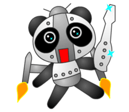 Mechanic Panda Robot (Digging) sticker #6662513
