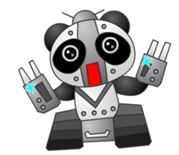 Mechanic Panda Robot (Digging) sticker #6662514