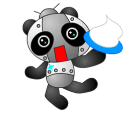 Mechanic Panda Robot (Digging) sticker #6662516