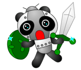 Mechanic Panda Robot (Digging) sticker #6662518