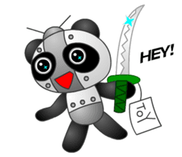 Mechanic Panda Robot (Digging) sticker #6662519