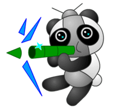 Mechanic Panda Robot (Digging) sticker #6662523