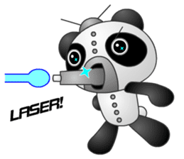 Mechanic Panda Robot (Digging) sticker #6662525