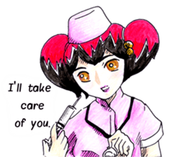 Red hair girl. FUN! FUN! sticker #6662568