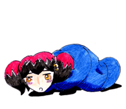 Red hair girl. FUN! FUN! sticker #6662586