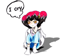 Red hair girl. FUN! FUN! sticker #6662589