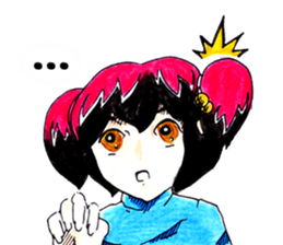 Red hair girl. FUN! FUN! sticker #6662601