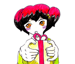 Red hair girl. FUN! FUN! sticker #6662605