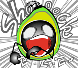 Scream of avocado sticker #6663489