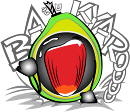Scream of avocado sticker #6663490