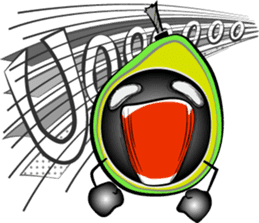 Scream of avocado sticker #6663492