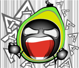 Scream of avocado sticker #6663494