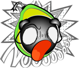 Scream of avocado sticker #6663495