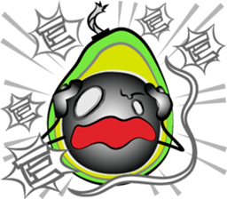 Scream of avocado sticker #6663504