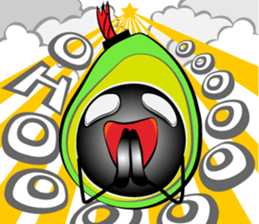 Scream of avocado sticker #6663508