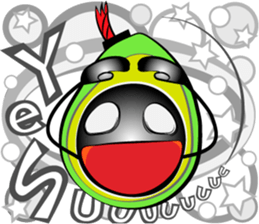 Scream of avocado sticker #6663509