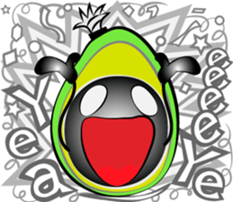 Scream of avocado sticker #6663512