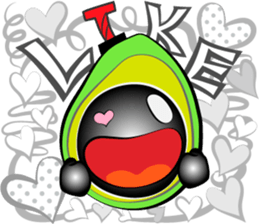 Scream of avocado sticker #6663522
