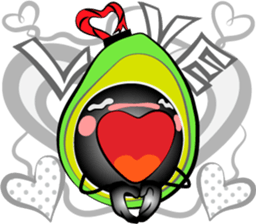 Scream of avocado sticker #6663523