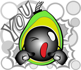 Scream of avocado sticker #6663524