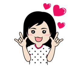 sassy little girl sticker #6663776