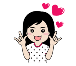 sassy little girl sticker #6663776
