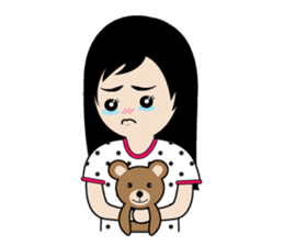 sassy little girl sticker #6663779